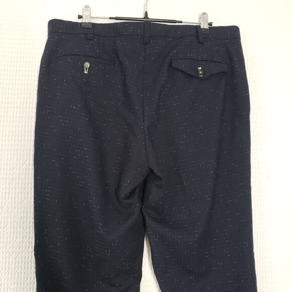 Twisted Tailor Pants Mens 34R Navy Nep Brenes Slim Fit Suit Trousers Dress Party - Picture 16 of 16